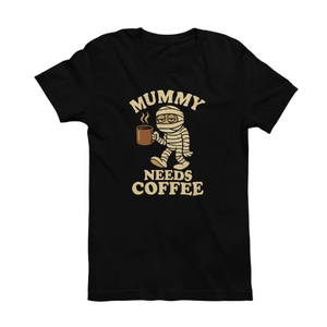 Mummy Needs Coffee Halloween Tshirt