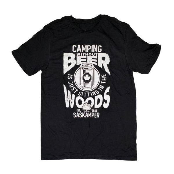 CAMPING WITHOUT BEER - FUNNY GRAPHIC TEE