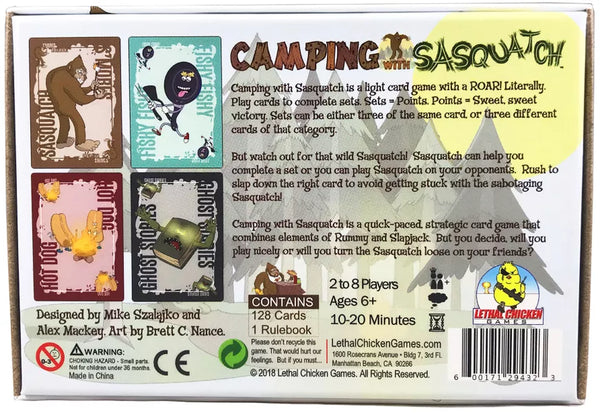 CAMPING WITH SASQUATCH CARD GAME